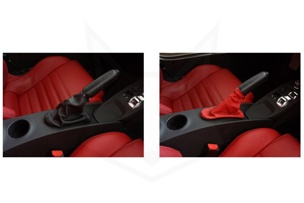 GENUINE ALFA ROMEO, GENUINE ALFA ROMEO 4C RED LEATHER E-BRAKE BOOT - ALFA CORSA