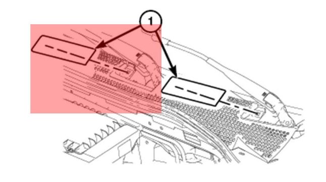 GENUINE FIAT, GENUINE FIAT RIGHT WIPER COWL COVER - ALFA CORSA