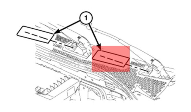 GENUINE FIAT, GENUINE FIAT LEFT WIPER COWL COVER - ALFA CORSA