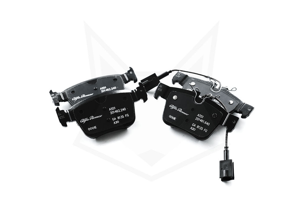 GENUINE ALFA ROMEO, GENUINE ALFA ROMEO GIULIA/STELVIO 2.0L REAR BRAKE PADS - ALFA CORSA