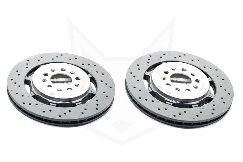 GENUINE ALFA ROMEO, GENUINE ALFA ROMEO GIULIA/STELVIO QUADRIFOGLIO REAR BRAKE ROTORS - ALFA CORSA