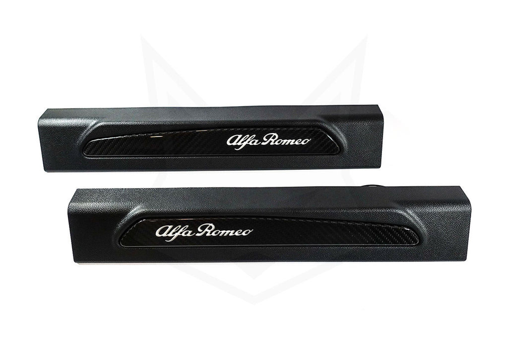GENUINE ALFA ROMEO, GENUINE ALFA ROMEO CARBON FIBER LIGHTED DOOR SILL KIT - ALFA CORSA