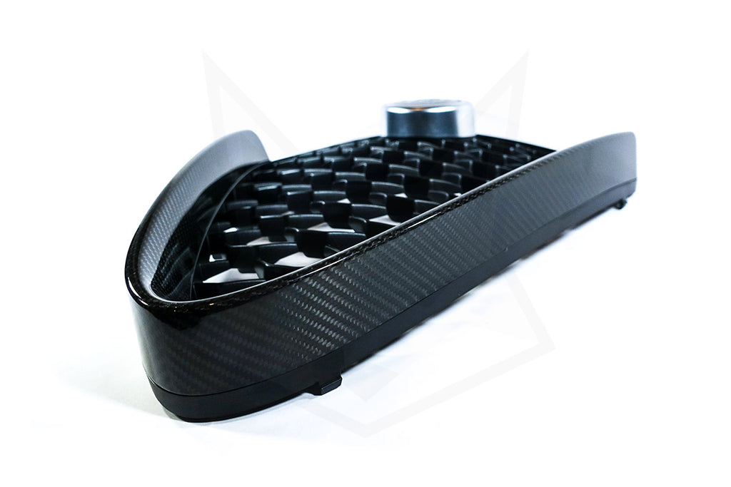 GENUINE ALFA ROMEO, GENUINE ALFA ROMEO GIULIA CARBON FIBER CENTER GRILL - ALFA CORSA