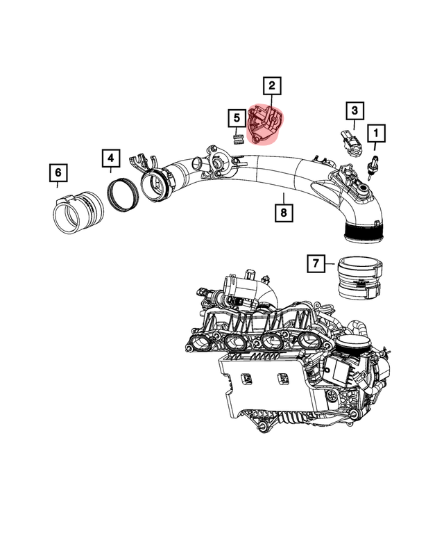 GENUINE ALFA ROMEO, GENUINE ALFA ROMEO DIVERTER VALVE - ALFA CORSA