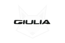 GENUINE ALFA ROMEO, GENUINE ALFA ROMEO BLACK GIULIA BADGE - ALFA CORSA